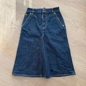 DSQUARED2 fitted denim midi skirt